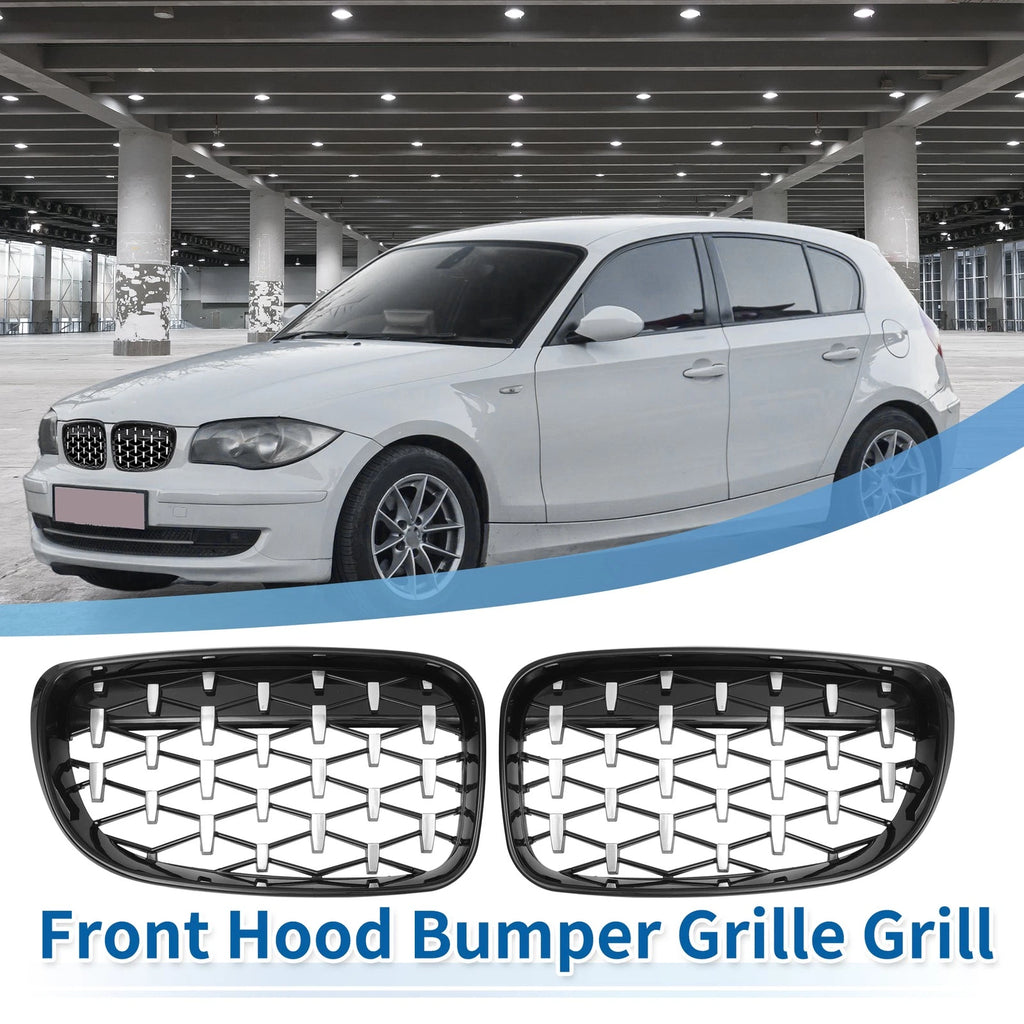 Front Hood Bumper Grille Grill Replacement for BMW 128i 135i (2008–2013)