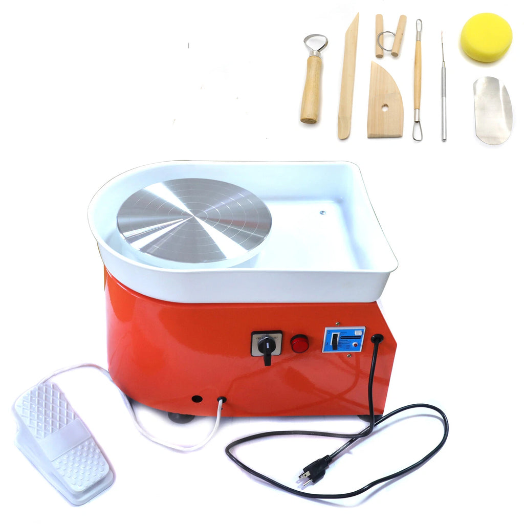 Pottery Wheel Table Top Forming Machine with Removable Foot Pedal