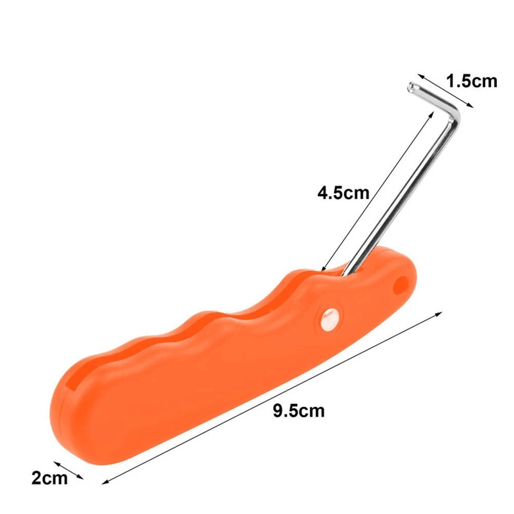 Stainless Steel Ice Skate Lace Puller Tool for Skaters