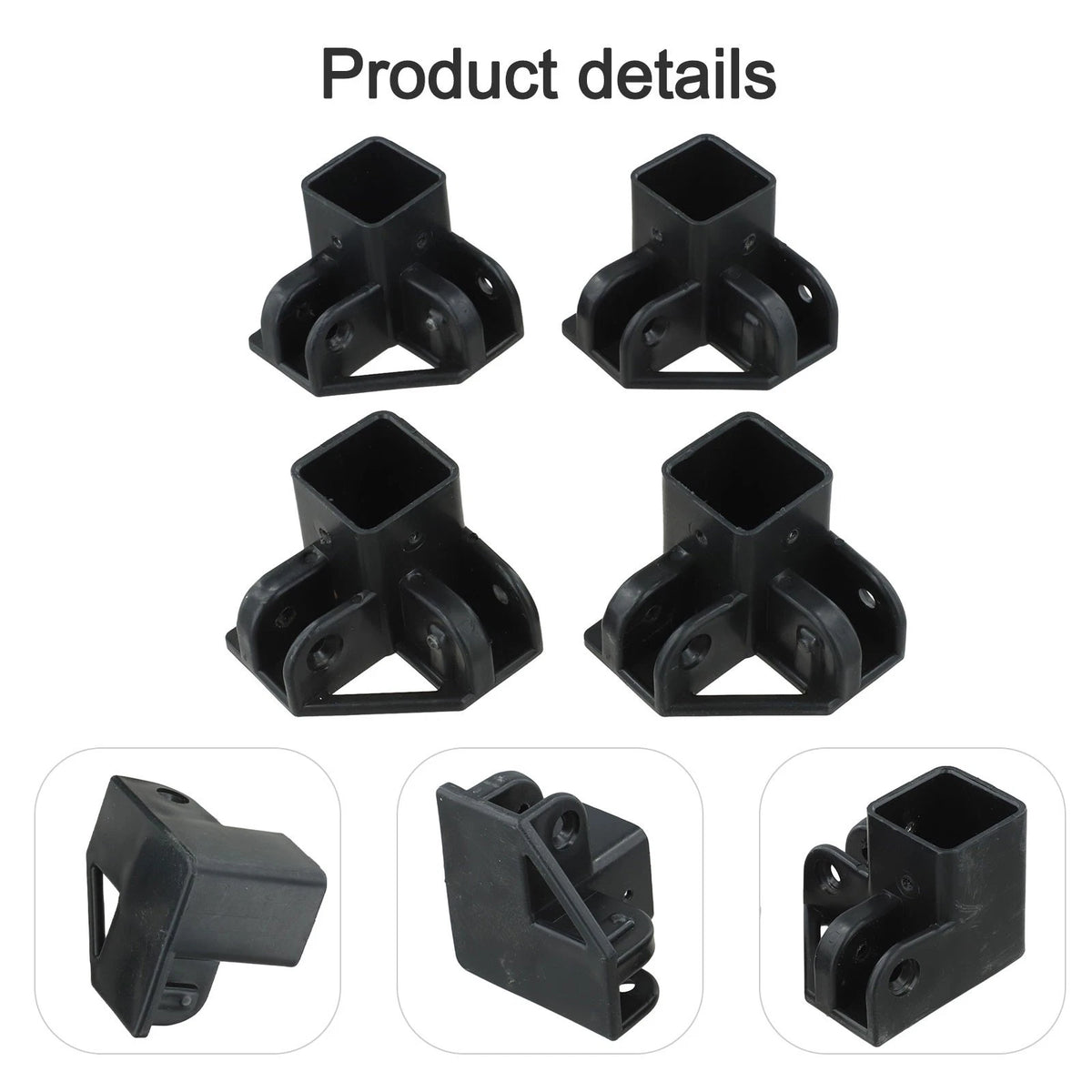 Gazebo Leg Cap for 34x34 mm Tubes (Easy Installation)