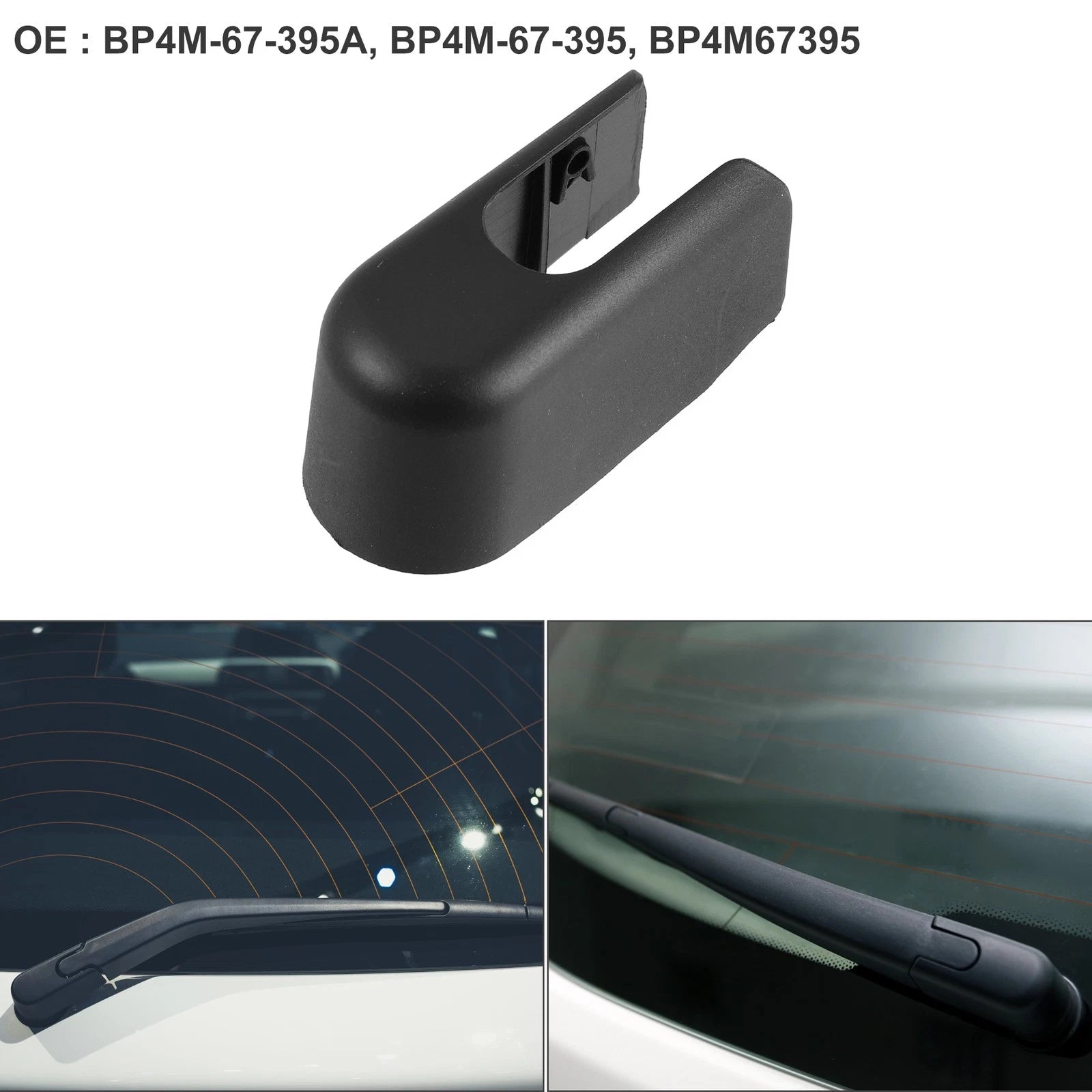 Rear Windshield Wiper Arm Cover Cap Replacement for Mazda 3 (2004–2009)