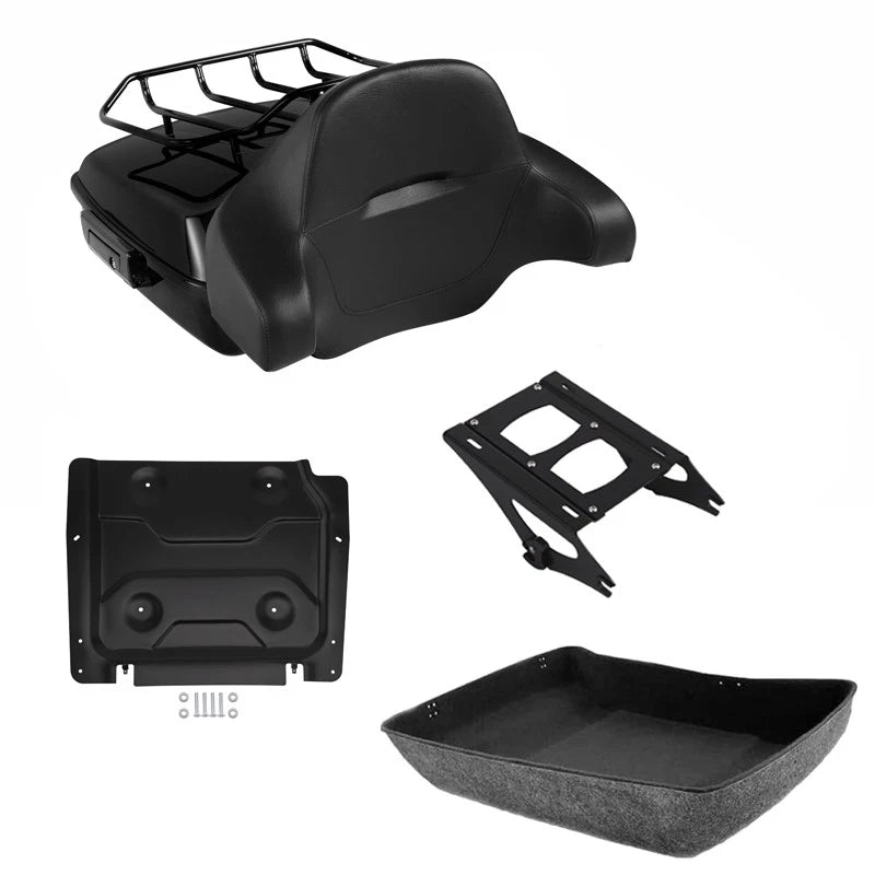 Chopped Trunk Backrest Mount Rack for Harley Touring CVO Street Glide (2014–2026)