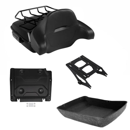 Chopped Trunk Backrest Mount Rack for Harley Touring CVO Street Glide (2014–2026)