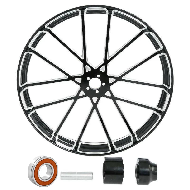 ABS 23" Front Wheel Rim & Single Disc Hub for Harley Electra Glide (2008–Present)