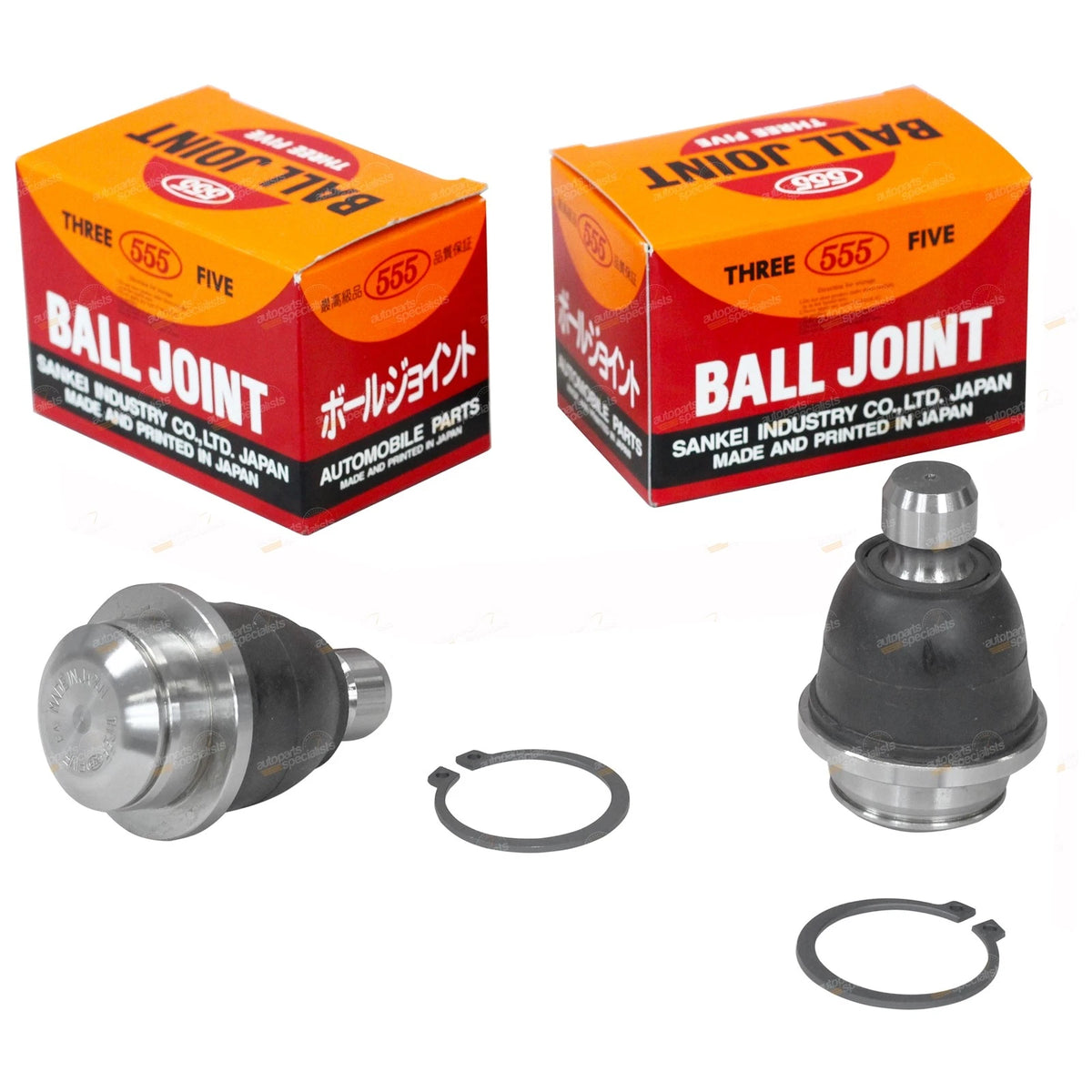 2X Lower Ball Joints for Nissan Navara D40 (2005–2015) 555 43.25mm