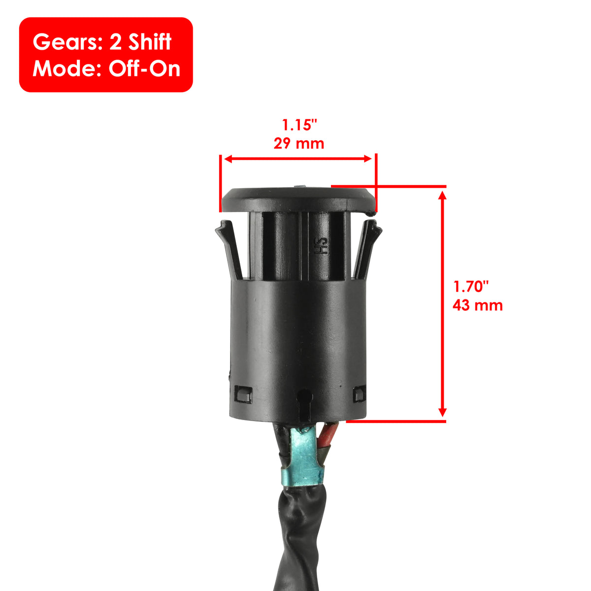 Ignition Key Switch Replacement for Honda TRX300EX Sportrax 300 (1993–2006)