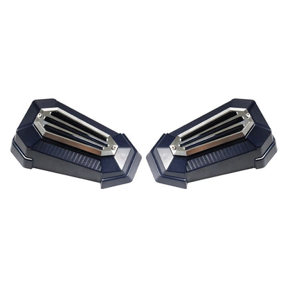 Handguard Shield Deflector for BMW Honda Harley (Universal) Blue Silver
