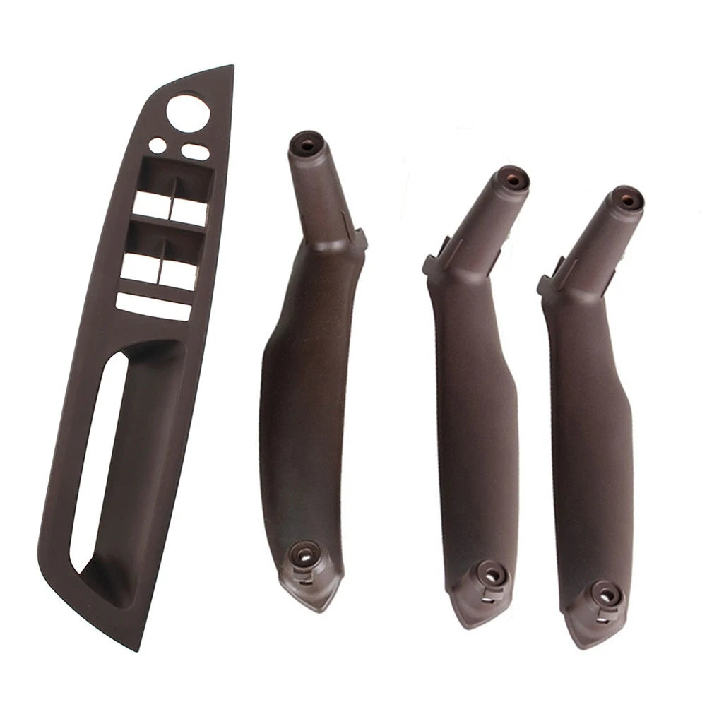 4X Inner Door Pull Handle Trim Cover for BMW X5 E70 X6 E71 E72 (2007–2013) Mocha RHD