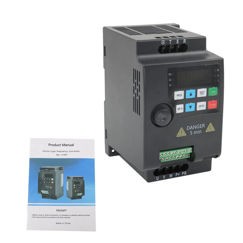 2.2KW VFD Variable Frequency Drive Inverter 220V 3HP (1 to 3 Phase)