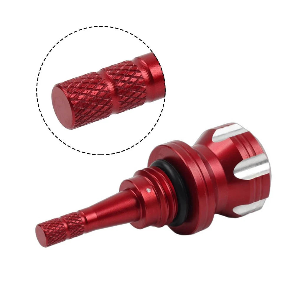 Engine Oil Dipstick Screw Bolt Red For Yamaha MT09 Tracer 900 XSR700 XSR155