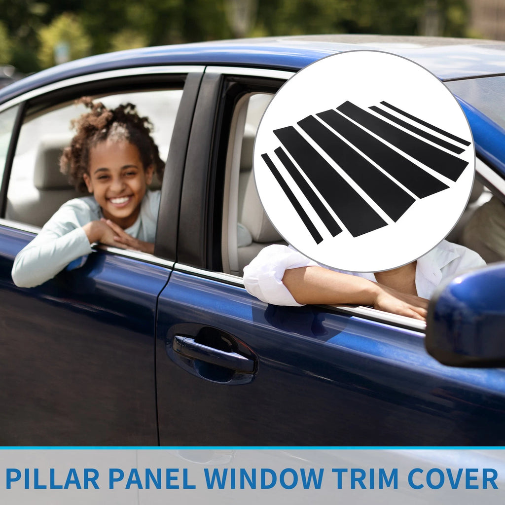 8 Pcs Pillar Window Trim Covers Replacement for Toyota RAV4 (2013–2018)