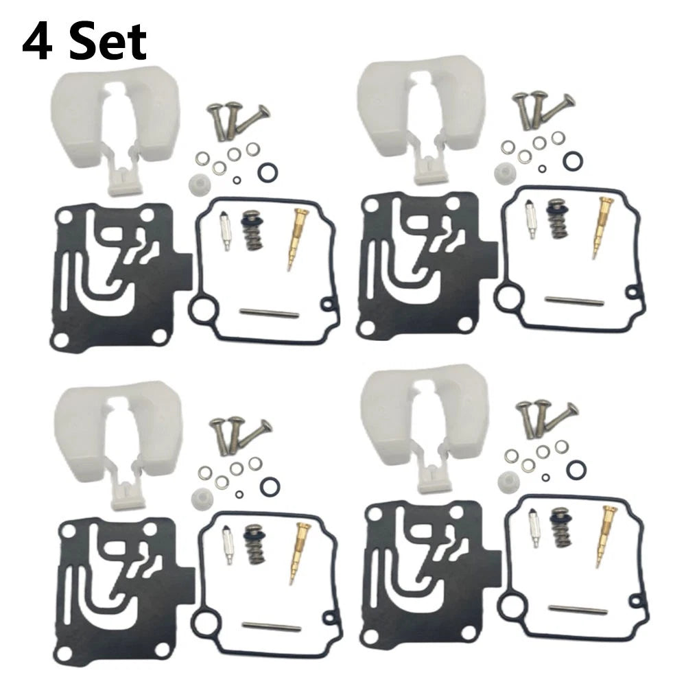 4X Carburetor Repair Kit for Yamaha Outboard 4Stroke (62Y-W0093-11, 62Y-W0093-10)