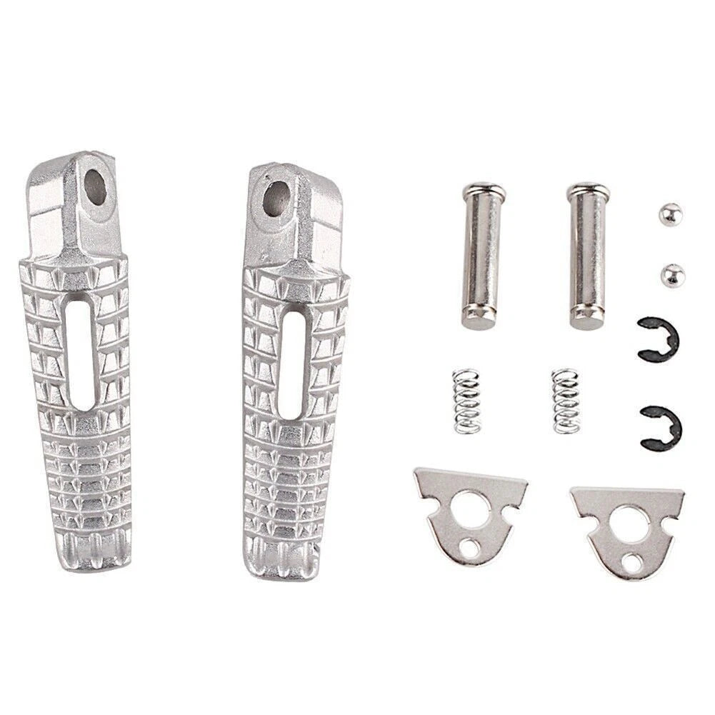 2X Rear Foot Pegs Footrests Kit for Suzuki GSXR1000 (2005–2014) Silver