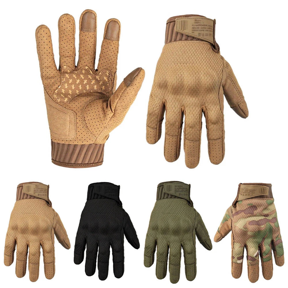 Tactical Gloves Touchscreen Anti-Slip Breathable Flexible (Outdoor Use)