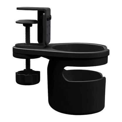Desk Side Cup Holder with Clamp Base for Easy Desk Edge Mounting