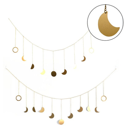 Moon Phase Wall Hanging for Bedroom Decor (Large)