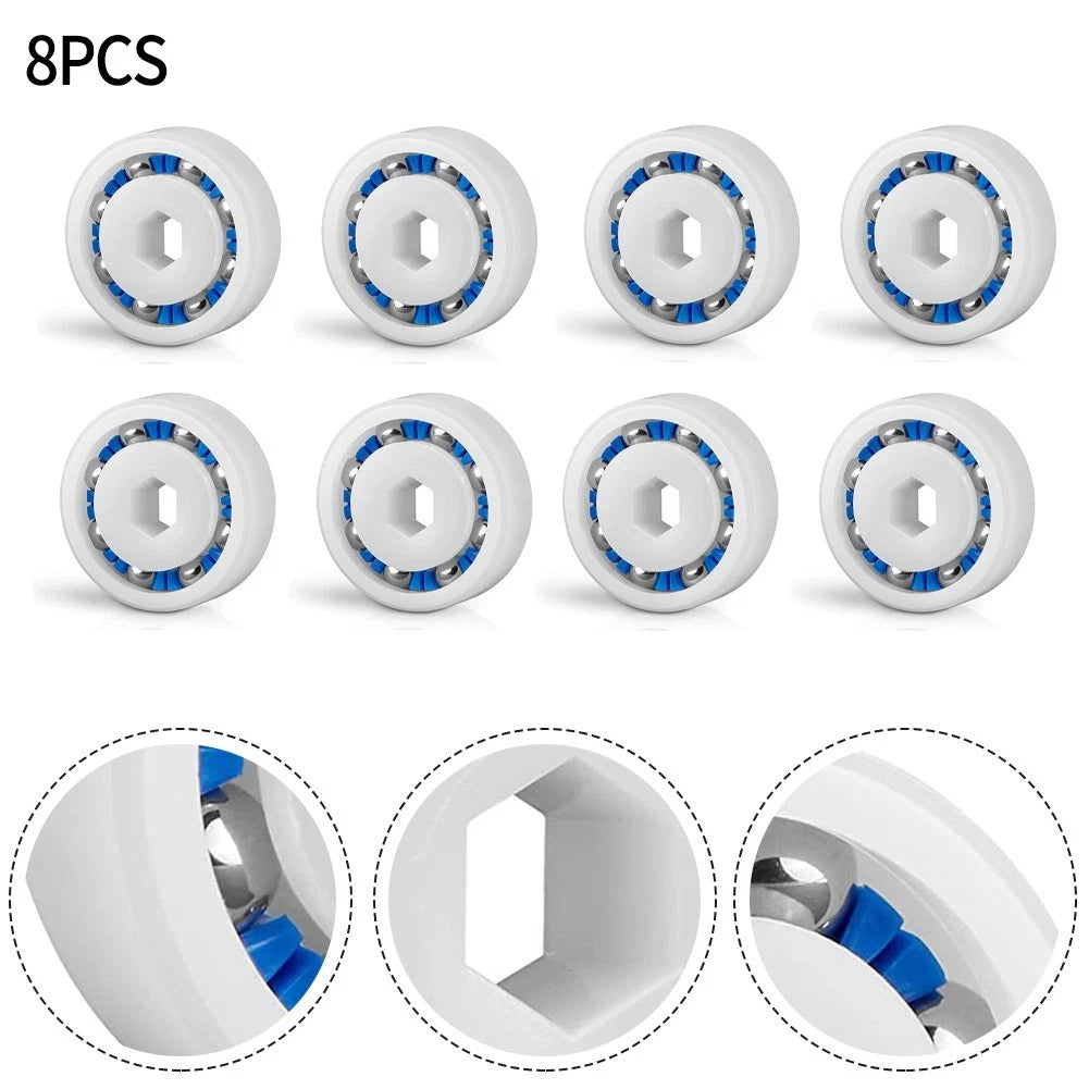 Set of 8 Wheel Engine Bearings for Quick Connect (Compatible with )