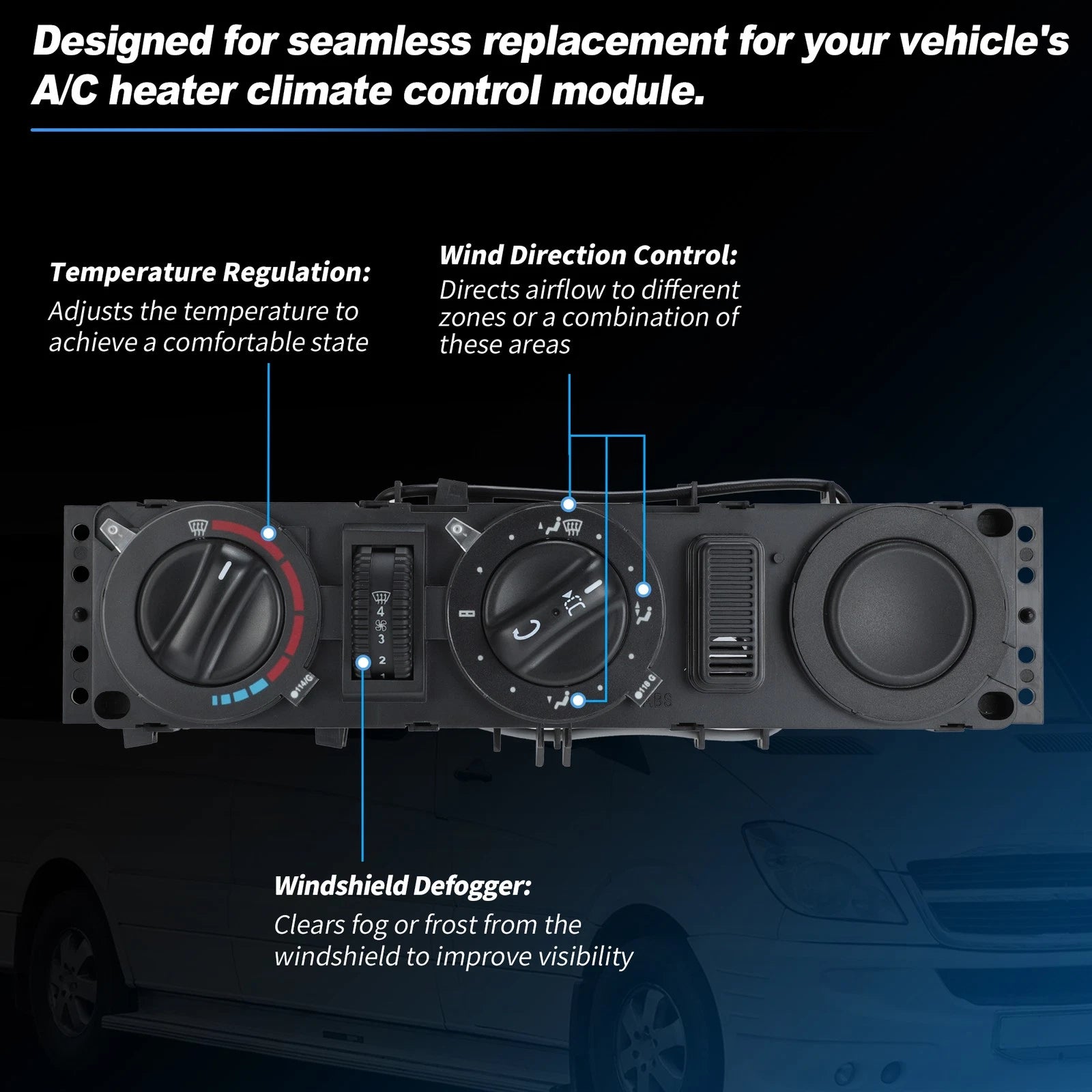 A/C Heater Climate Control Module for Dodge Sprinter 2500 3500 (2004–2006)
