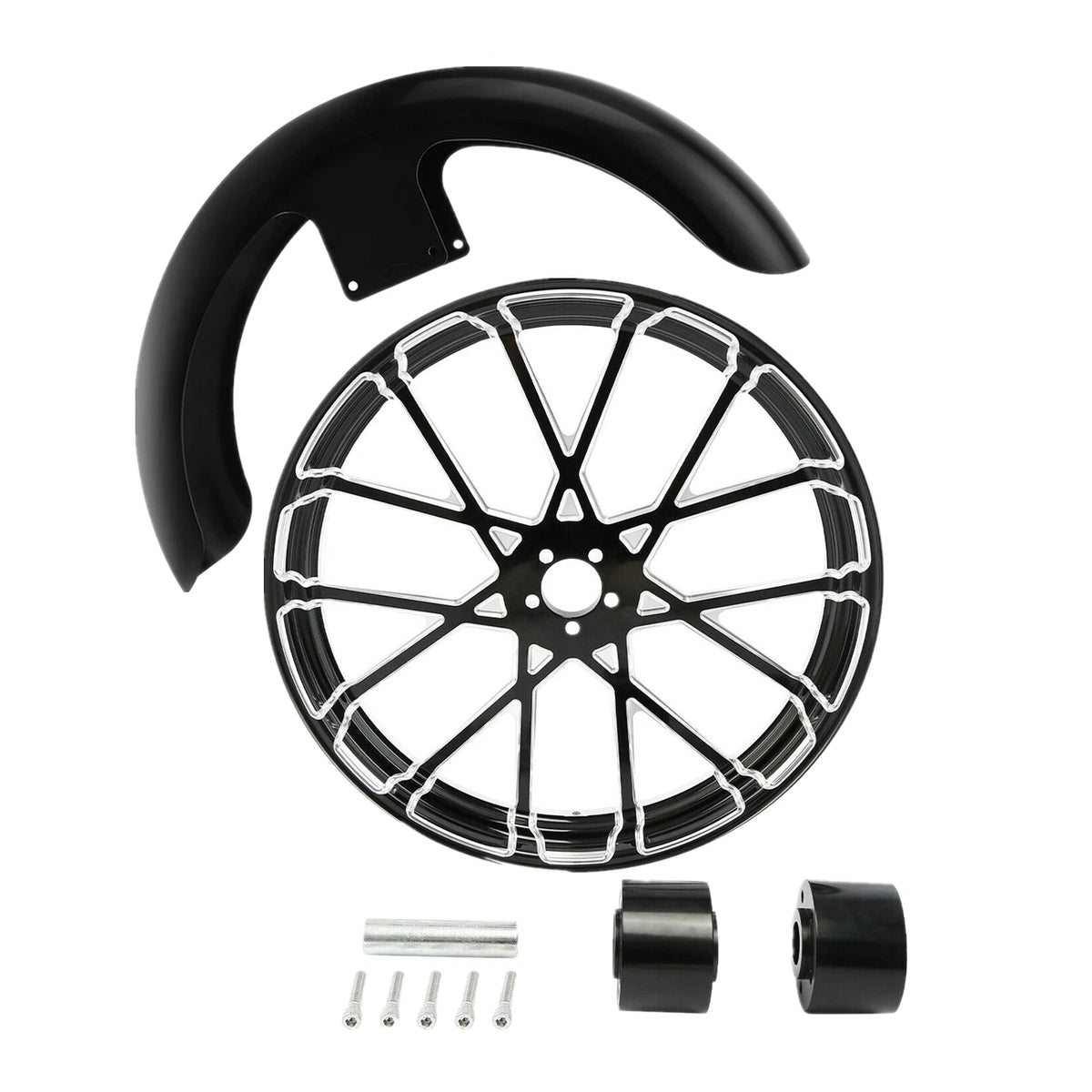 21" Front Fender & Wheel Rim Hub for Harley Street Glide (2014–2023)
