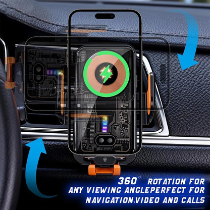 66W Fast Wireless Car Charger Automatic Clamping Mount Air Vent Phone Holder
