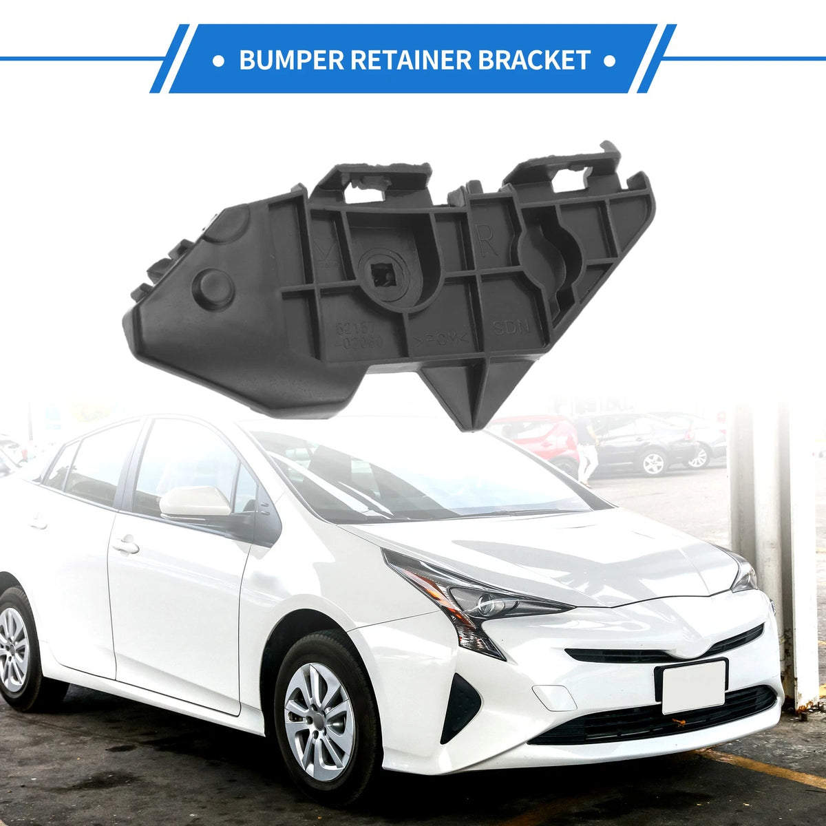Right Rear Bumper Retainer Bracket No. 5215702020 for Toyota Corolla (2009–2013)