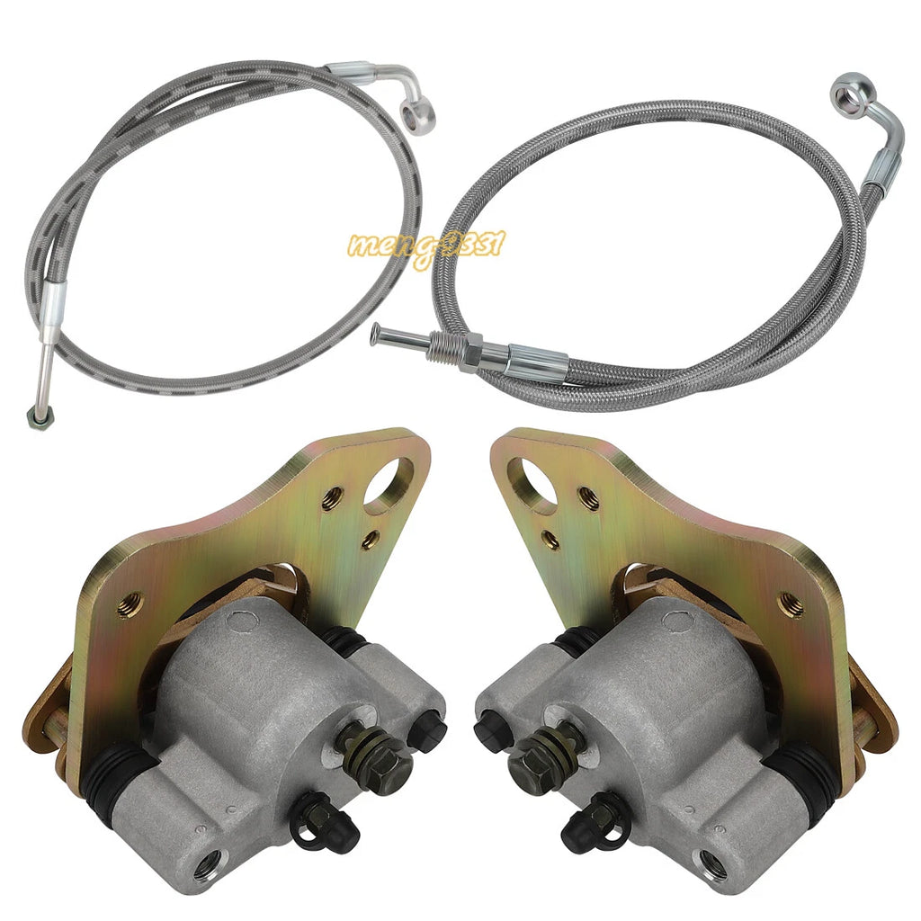Front Brake Calipers w/Hose Lines for Polaris Scrambler 500 4X4 (2010–2012)