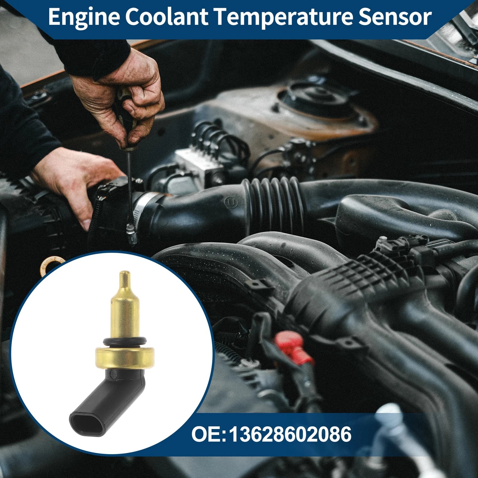 Engine Coolant Temperature Sensor No. 13628602086 for Mini Cooper R57 (2015)