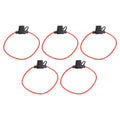 5 Pack Waterproof Inline Fuse Holder 12 Gauge 30A for Universal Use