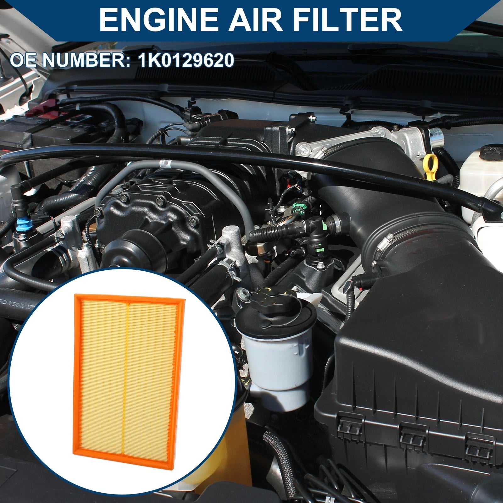 Engine Air Filter Replacement for Volkswagen CC 3.6L (2009–2016)