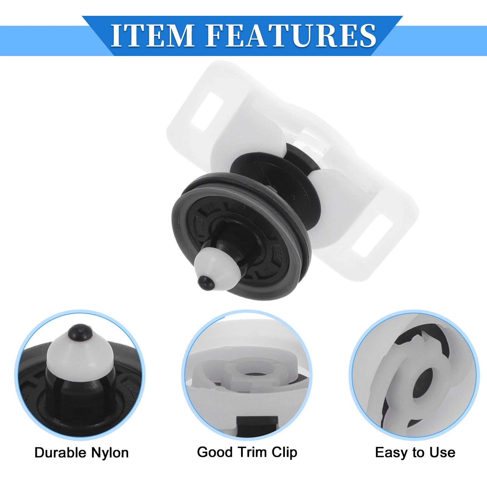 Set of 5 Door Panel Trim Clips for Audi A4 (2003–2009)