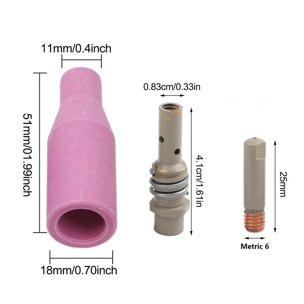 14PC MIG Welding Nozzle Kit for 15AK MB15 Torches