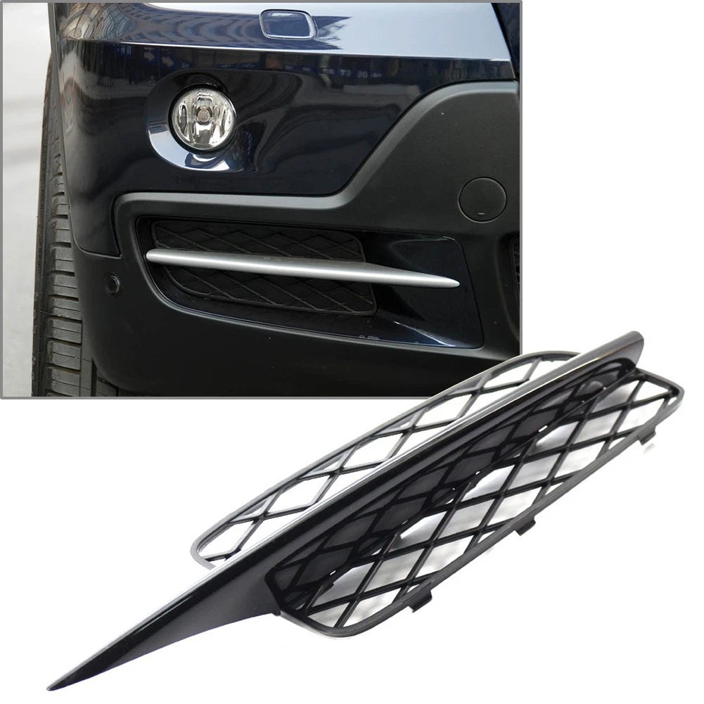 Fog Light Grill Trim for BMW X5 E70 (2007–2010) Right Side, Black, ABS