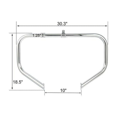 1-1/4" Highway Engine Guard Crash Bar for Harley Touring Street Glide (2009–2024)