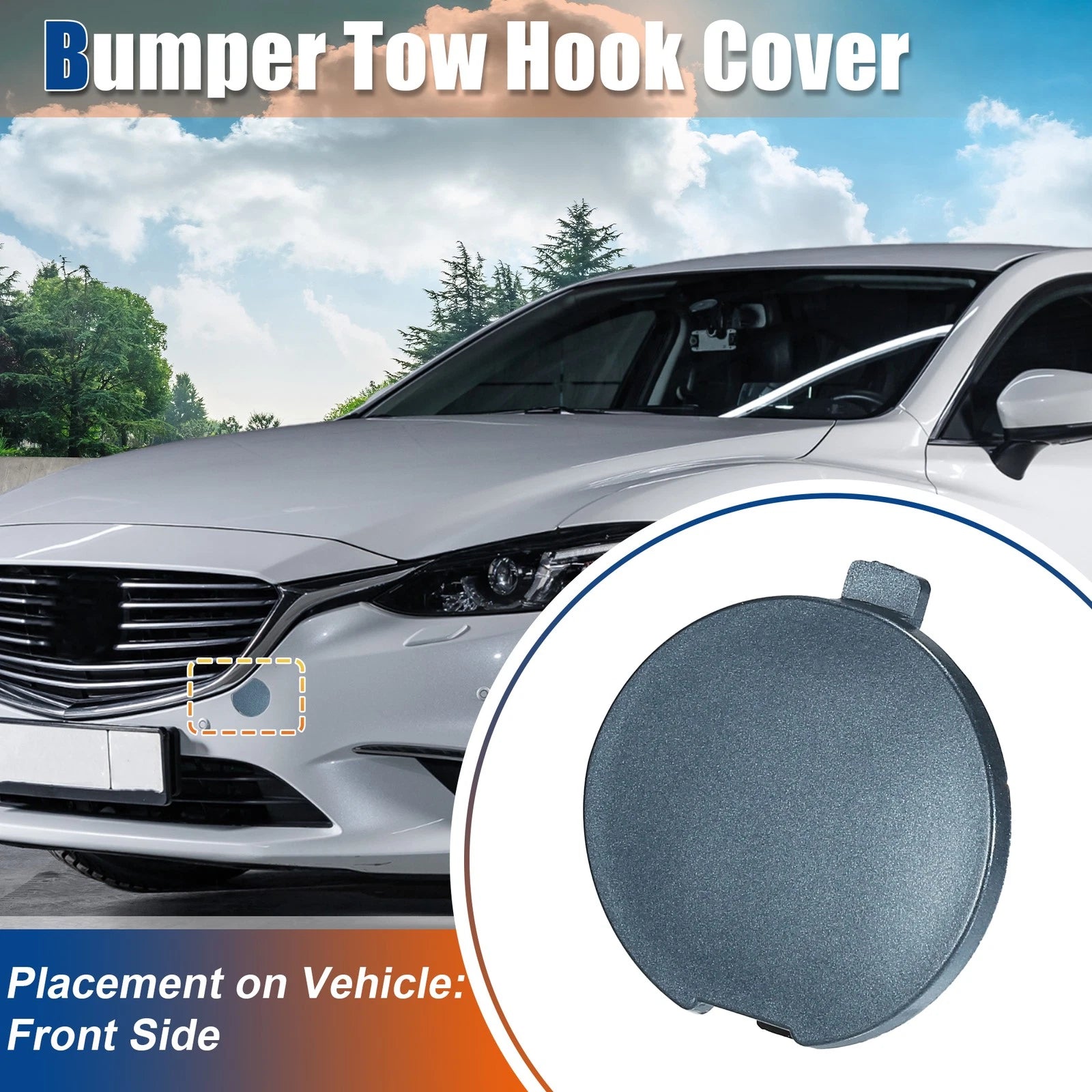 Tow Hook Cover for Mazda 6 2.5L Front Left Pre Facelift (2014–2016)