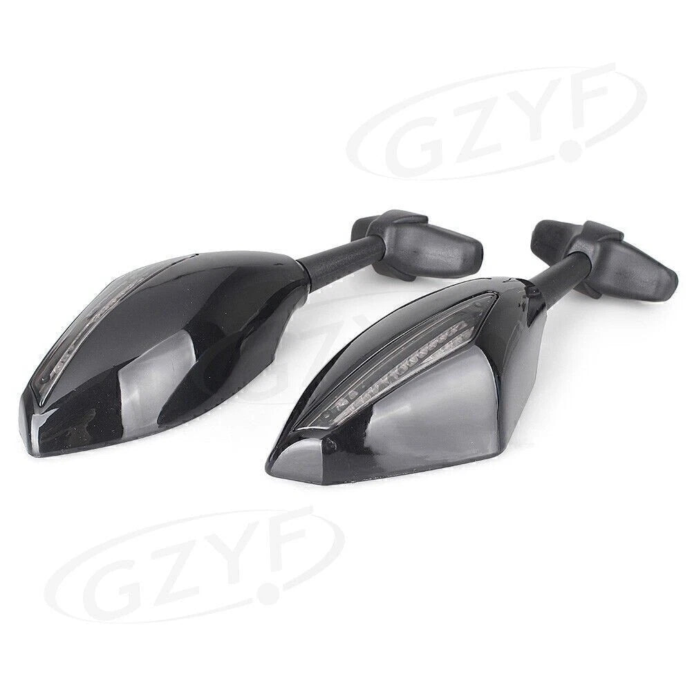 Rearview Side Mirrors with LED Turn Signal for Daytona 675R (2013–2016)