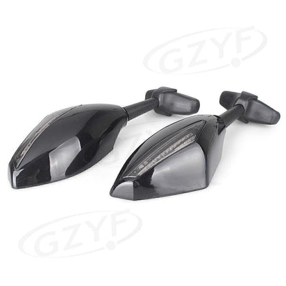 Rearview Side Mirrors with LED Turn Signal for Daytona 675R (2013–2016)