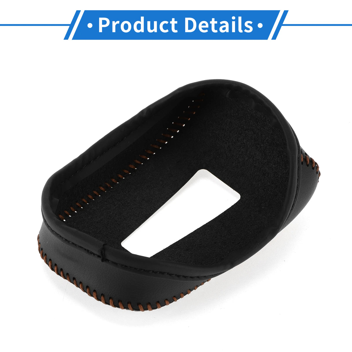 1 Pc Gear Shift Knob Cover for Mitsubishi Outlander (2013–2020) Black Carbon Fiber