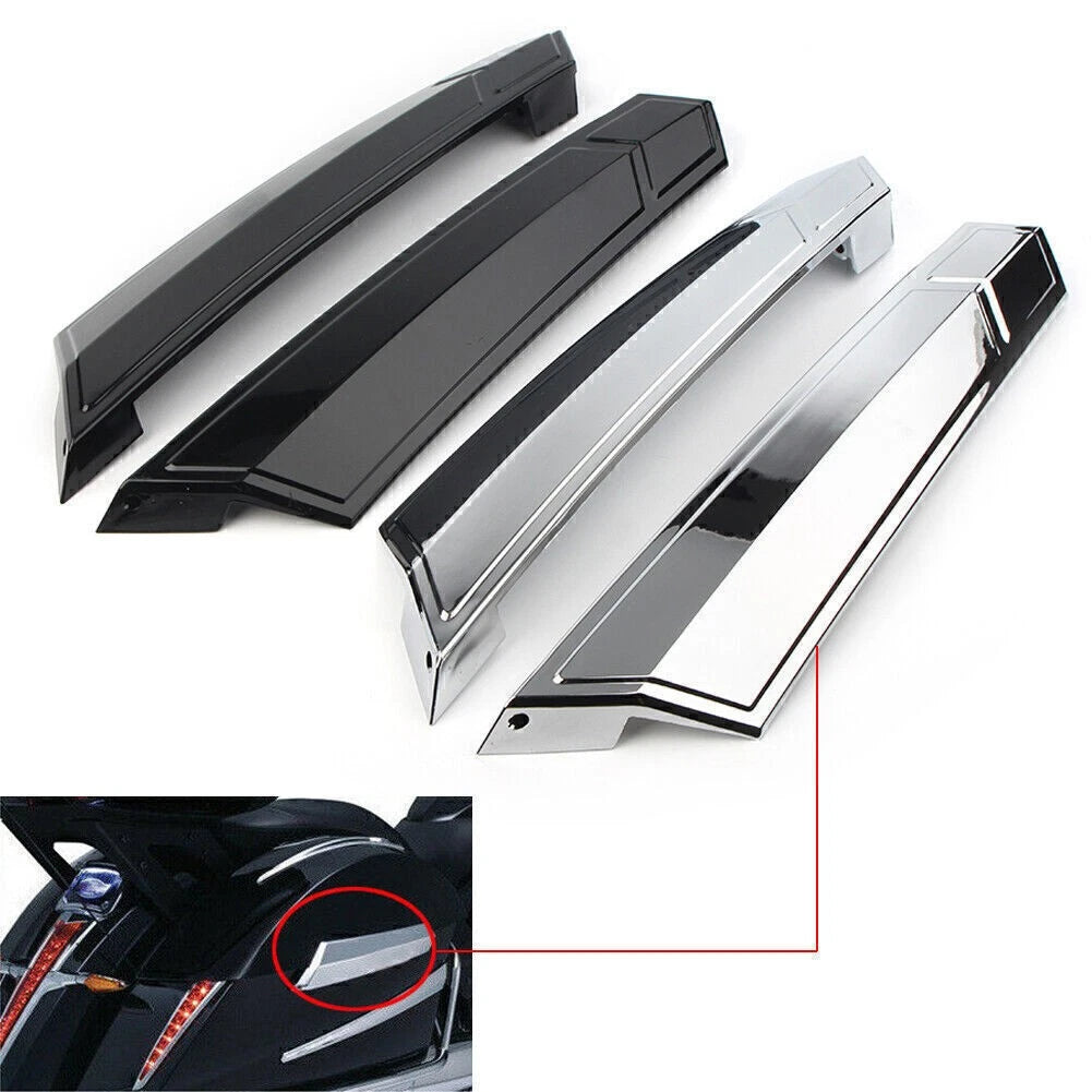 Saddlebag Hinge Covers for Victory Cross Country (2010–2017) Black/Chrome