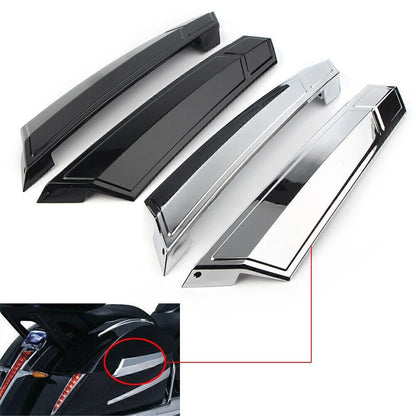 Saddlebag Hinge Covers for Victory Cross Country (2010–2017) Black/Chrome
