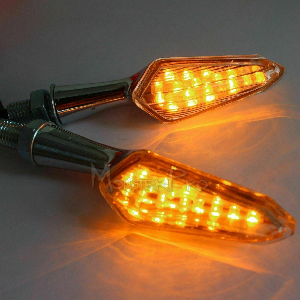 4X Metal LED Turn Signal Blinker Indicator Light for Motorcycle (AU)