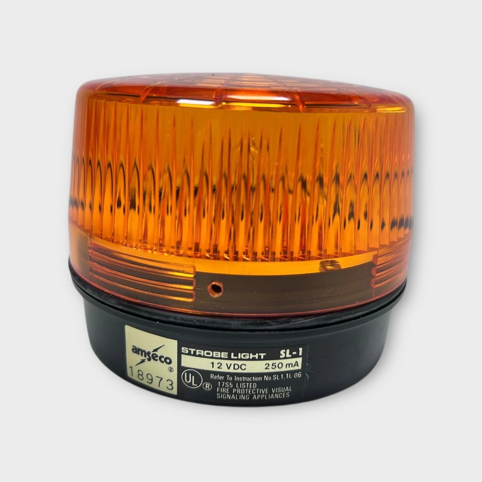 Amseco SL-1 Amber Security Strobe Light 12V for Universal Applications (N/A)