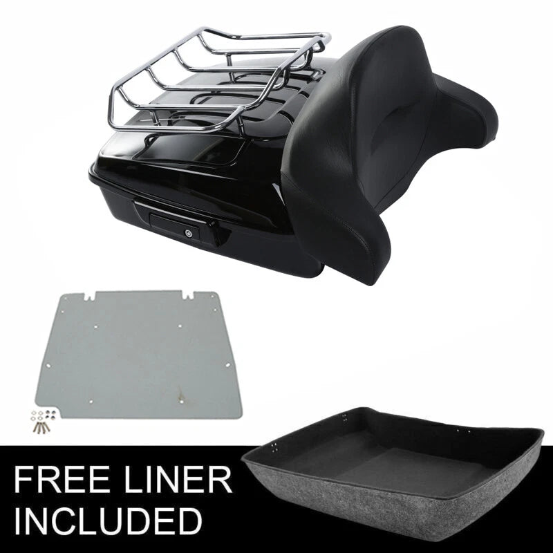 Chopped Trunk Backrest Rack Base Plate for Harley Touring Road Glide (2014–2026)