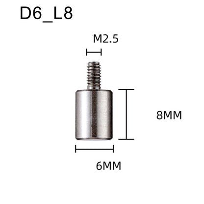5pc Flat Contact Point Set for Dial Indicator Accessory