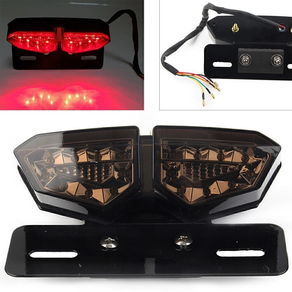Motorcycle License Plate Holder Bracket with Tail Light for Motorcycle