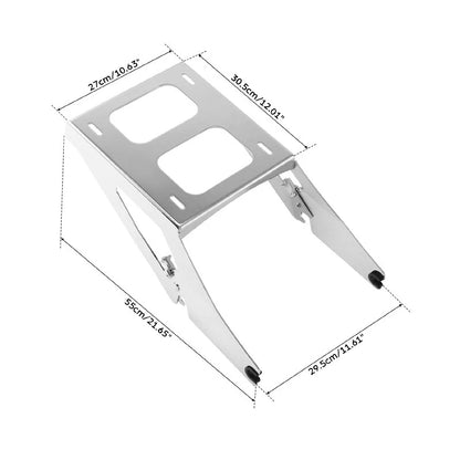 Chrome Two Up Mounting Rack for Harley Softail Sport Glide (2018–2025)