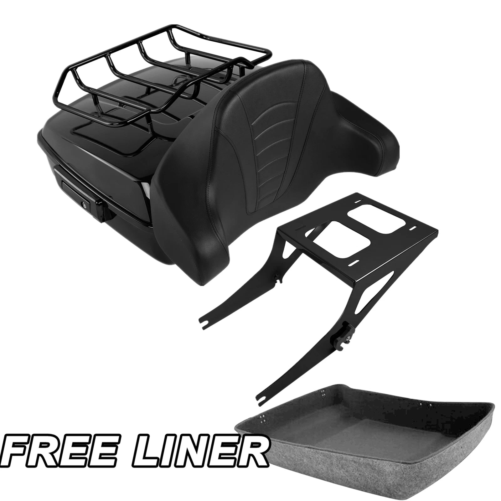Chopped Trunk Backrest Pad for Harley Fatboy FLST (2008–2017)
