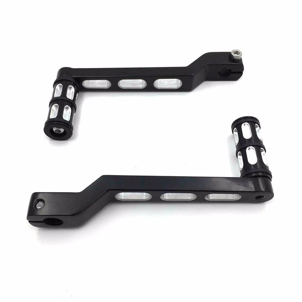 Black Heel Toe Shift Levers w/ Shifter Peg for Harley Electra Glide (1988–2017)