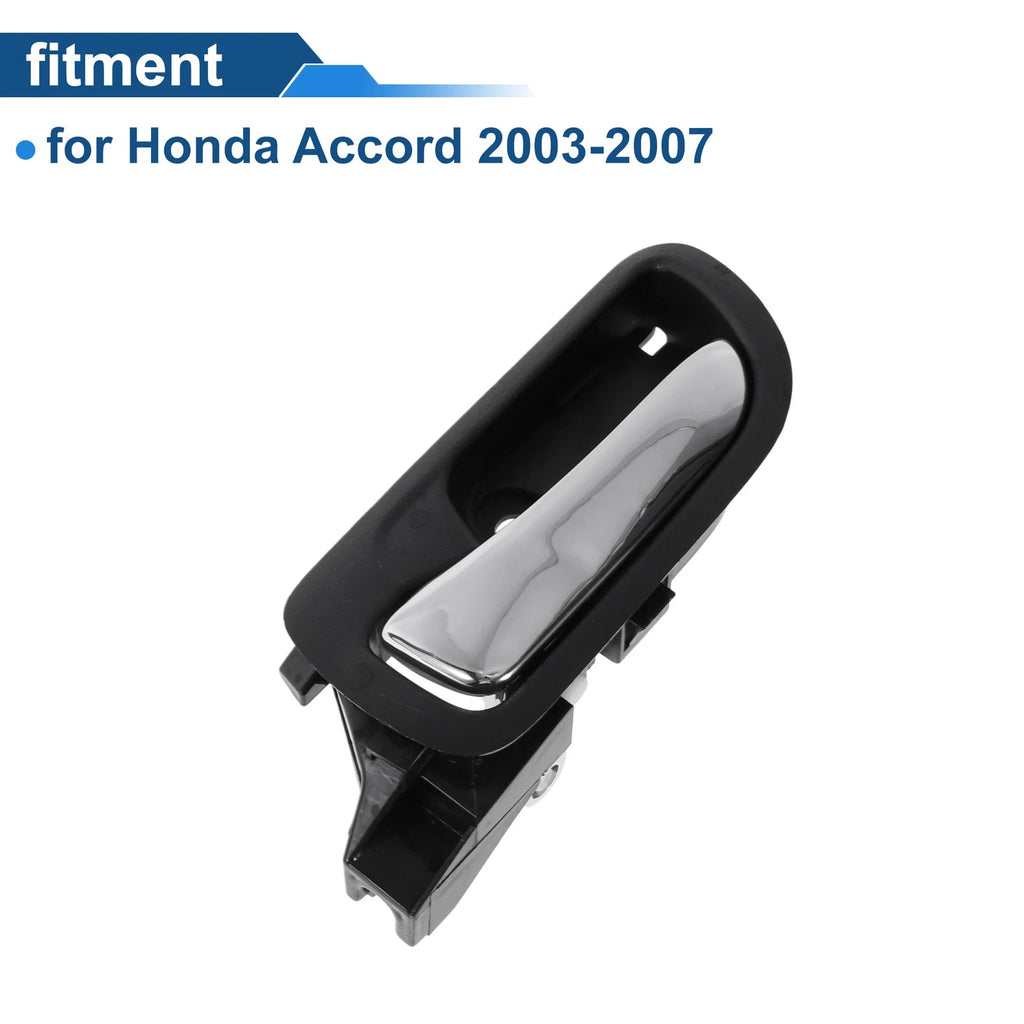 Front Passenger Side Interior Door Handle for Honda Accord (2003–2007) Black Chrome