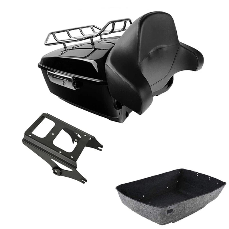 Trunk Pad Backrest Mount Rack for Harley Touring (2009–2013)