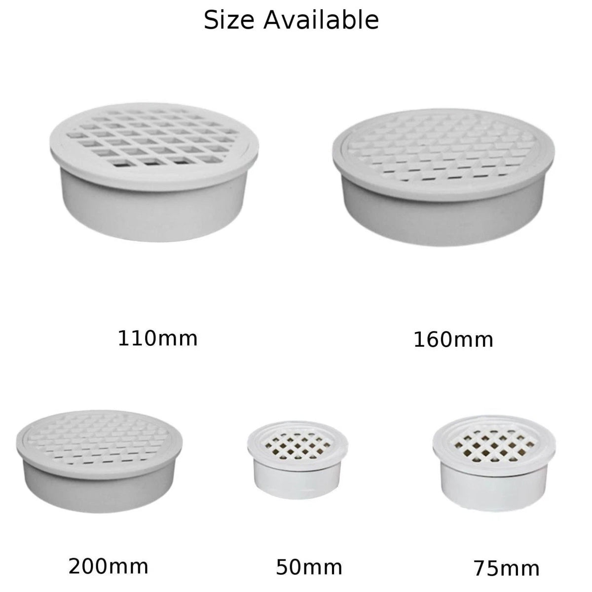 Balcony Floor Drain Cover for Easy Install PVC Drain Pipe